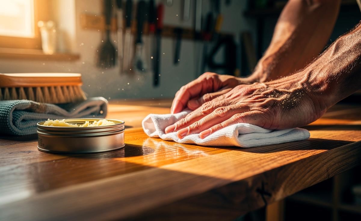 Ein Tischler verrät, wie man mit einfachem Wachs Holzmöbel dauerhaft pflegt und schützt.